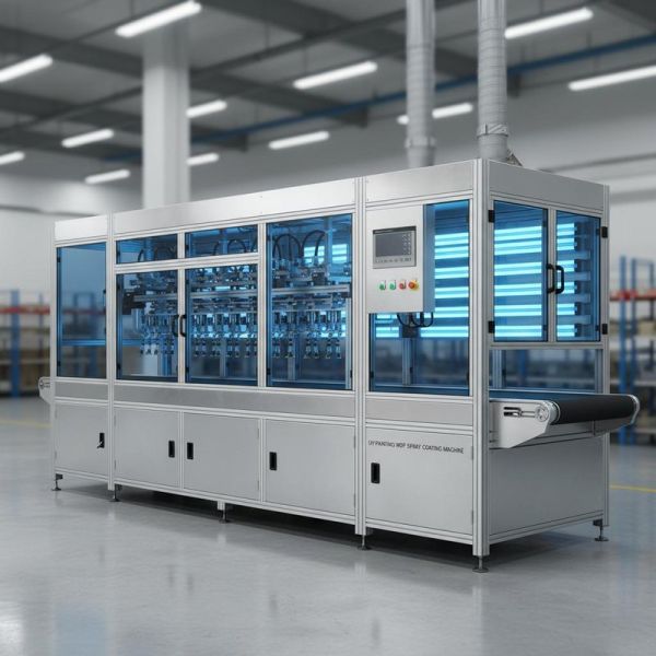 Effecive Width Uv Painting MDF Spray Coating Machine 180m/Min 620mm