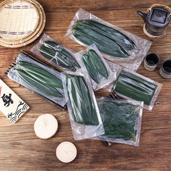 Лист большой еды размера безопасные зеленые бамбуковые для суш/Zongzi