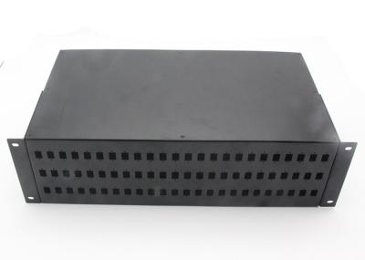 da estrutura original de fibra ótica do quadro de distribuição da montagem em rack 144F disposição razoável