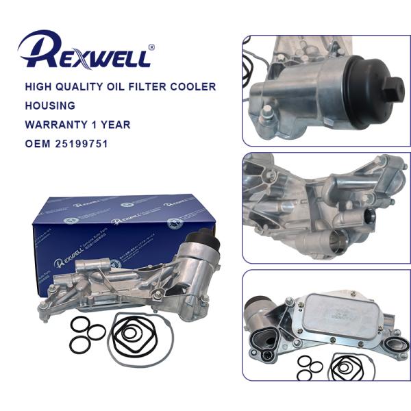 25199751 12992593 93186324 Engine Oil Cooler Filter Housing Assembly for Chevrolet Chevy Cruze Aveo G3 Opel Astra 1.8L 