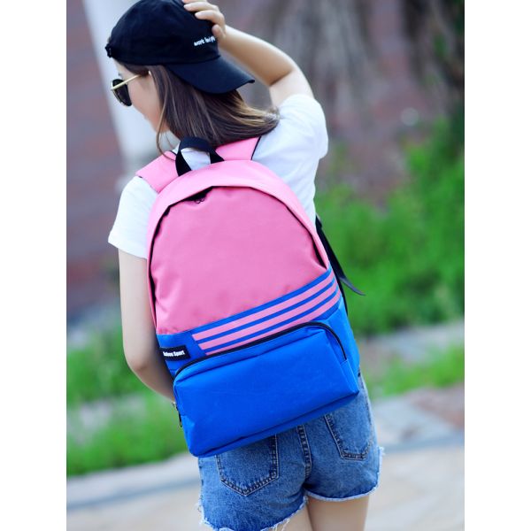 College Wind Canvas Backpack Female Bag Of The Girl Of Primary High School Student Backpack Computer Bag