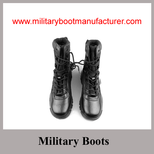 Wholesale China made Split Leather Leight-weight Police Jungle Boots