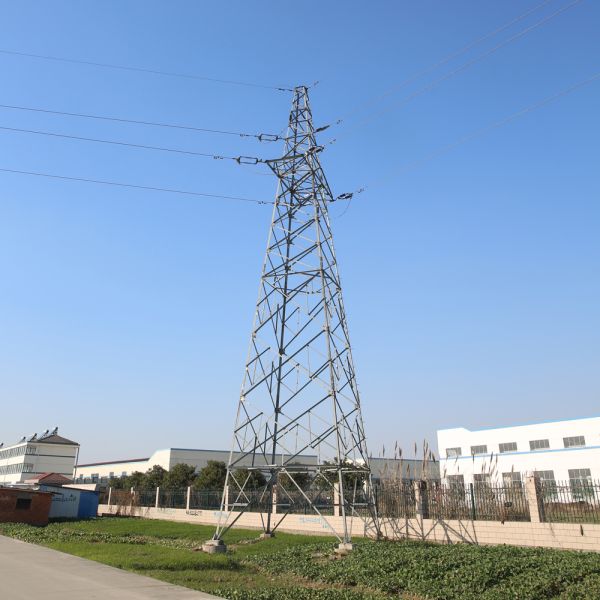 Galvanized Q235b Electric Tower Power Lines High Voltage Angular Tower