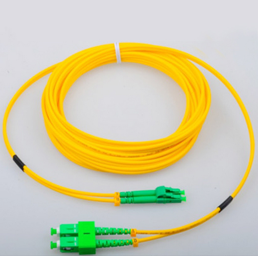 Двухшпиндельный гибкий провод 2.0мм корнинг СС/ДС оптического волокна вносимой потери <=0.2дБ ЛК/АПК-СК/АПК опционный