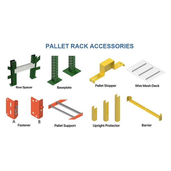 Teardrop Warehouse Pallet Racks suitable for 40