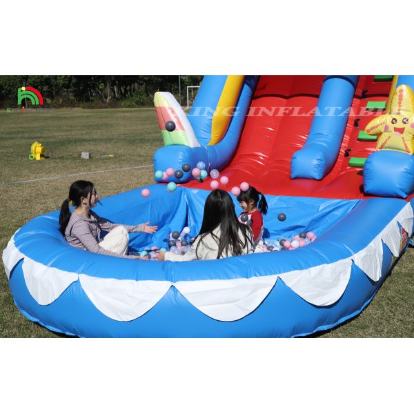 Waterslide Commercial PVC Inflatable Water Slide For Kid Inflatable Slide With Pool Wet Dry Slide Adult