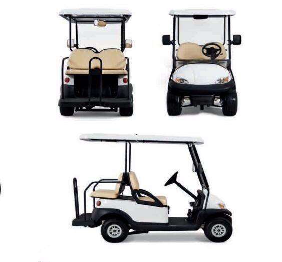 O carrinho de golfe de quatro passageiros elétrico pequeno com o UL do motor da C.C. 48V aprovou a cor branca