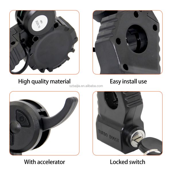 48V	Electric Scooter LCD Display With Locking Instrument Dashboard Kick scooter Parts