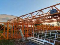 Guindaste de torre usado recondicionado da mão de Crane Zoomlion TC6010-6 segundo da torre