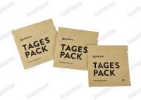 Bolsa de té vacía biodegradable a medida con sello térmico de tres lados Bolsa de embalaje de café de té Bolsa de embalaje de pastillas de papel Kraft