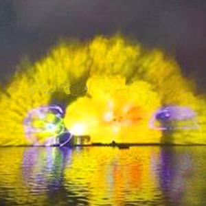 Fanta Wild Park Lake Water Screen Movie com engenharia de laser e projetor