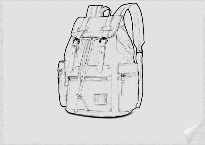 Женщины рюкзака кожи холста Drawstring большого перемещения Unisex