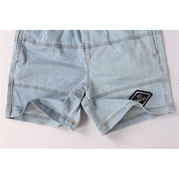 Light Blue Junior Kids Denim Shorts 95% Cotton 5% Spandex