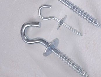 Machinery Metal Screw Hooks With Tempering / Hardening Heat Treatment