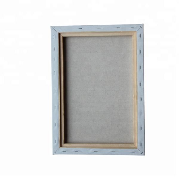 Toile de lin tendue 11x14 pouces pour la peinture avec cadre en bois de pin