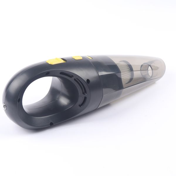 RoHS Certified Handheld Car Vacuum Cleaner Black USB Charging Cable Brush Crevice Tool Hose