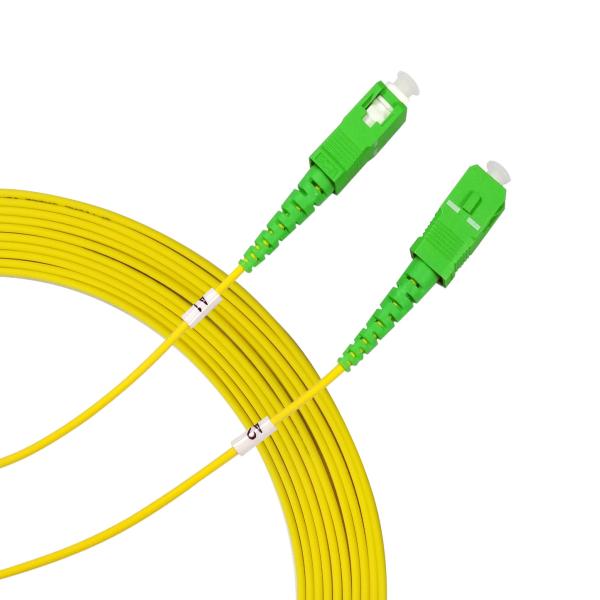 1.6mm Fiber Optic Simplex Patch Cord SC APC To SC APC Single Mode