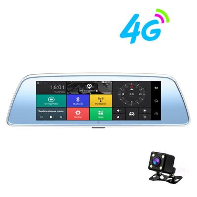 8 Inch Touch Screen 4G Android Dash Cam Rearview Mirror Car DVR