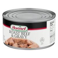 Boîte vide de canette Hormel Rôti de bœuf et sauce, boîtes de 12 onces entièrement cuites Sauce de bœuf entièrement cuite