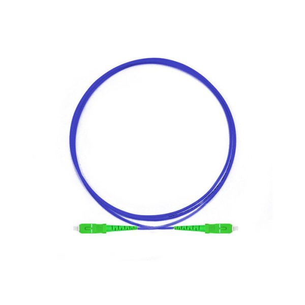 Single Mode 9125 SX Fiber Patch Cable ,  SC APC Armored Fiber Patch Cord