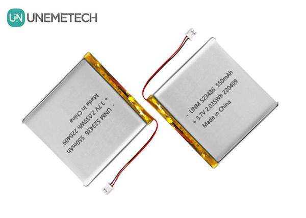 Lithium-ion Polymer Battery 3.7V 550mAh 523436 Rechargeable Li Polymer Battery for GPS Tracker