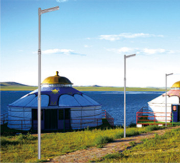 Réverbère mené solaire intégré 150w Ip67 2110-5600lm de lumière solaire de ligth solaire de rue d'usine de porcelaine