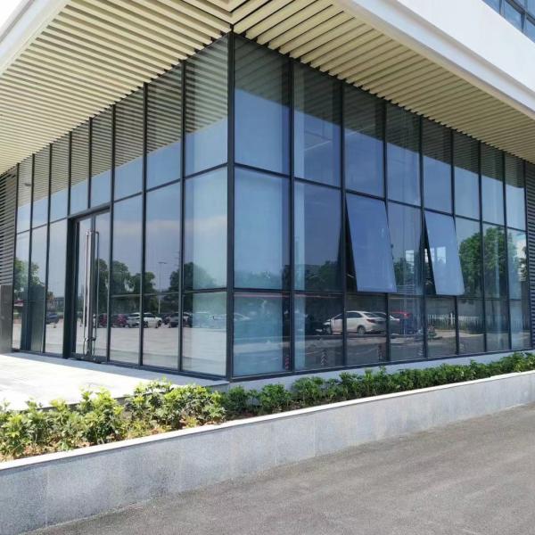 Quadro de vidro de alumínio de Windows da fita moderna da fachada do painel para a construção
