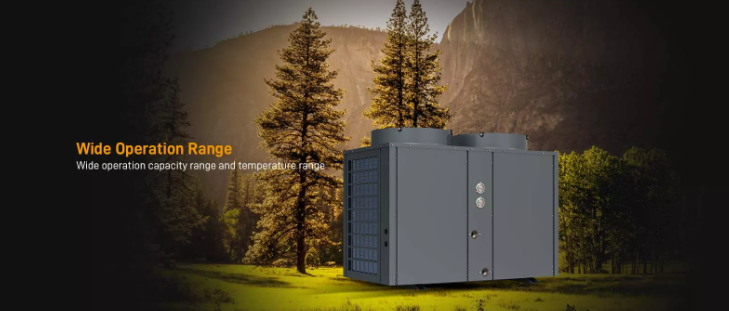 Коммерческие тепловые насосы с воздушным источником мощностью от 19 до 200 кВт.