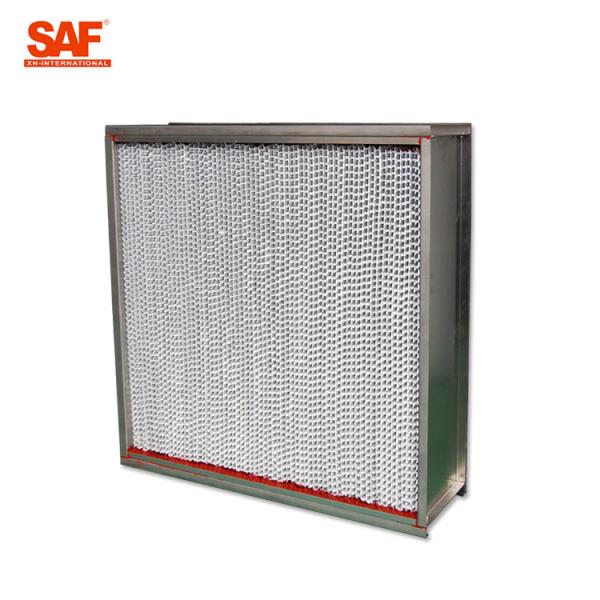 Aluminum Cardboard High Temperature Hepa Filters Glass Fiber Filter Material