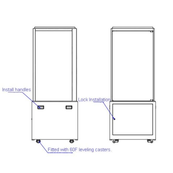 55 Inch OLED Self-luminous Window System HDR Support Cultural Relics OLED Transparent Display Showcase