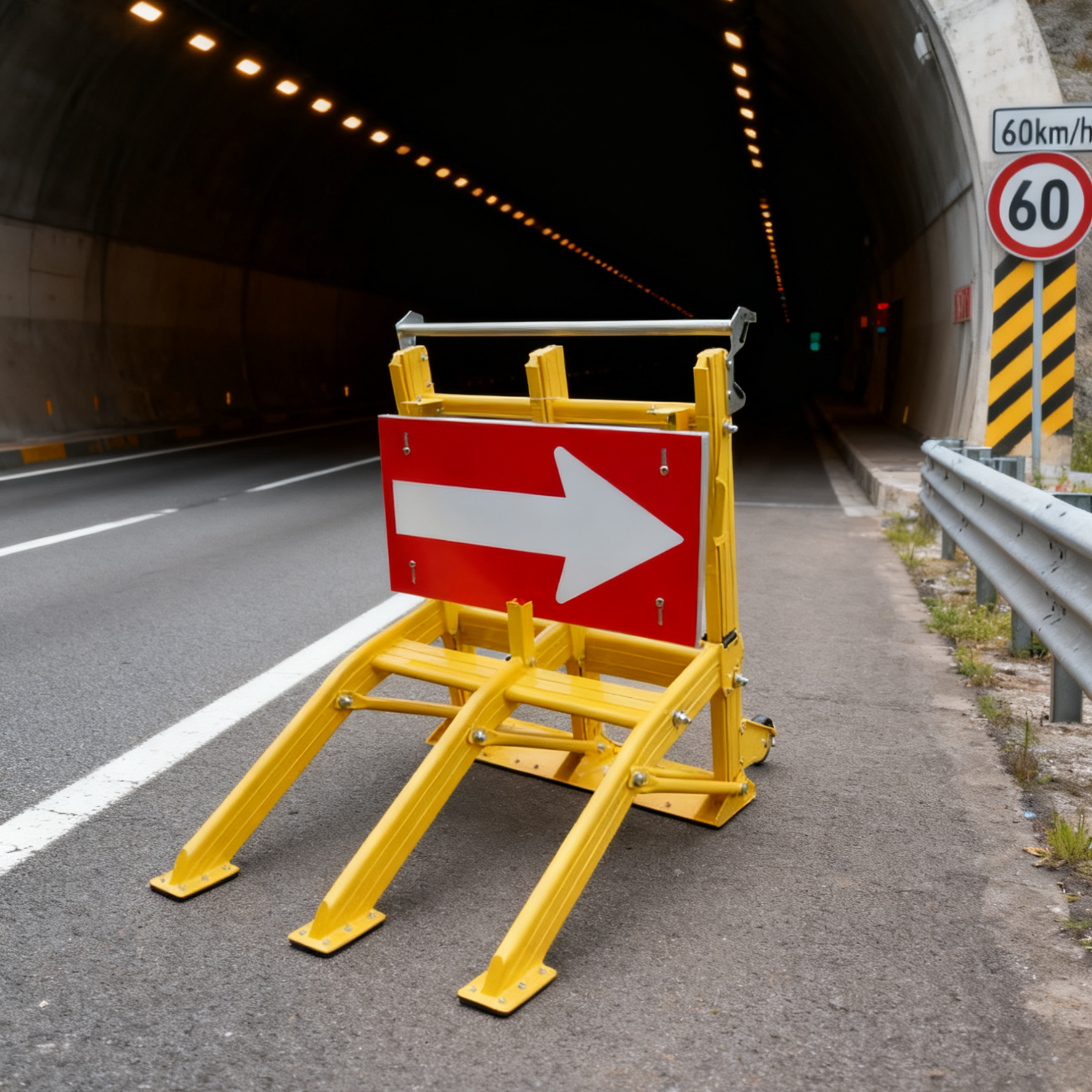 Rustproof 25KG Mobile Vehicle Barrier
