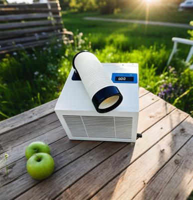 Refrigerador de puntos portátil con termostato ajustable con filtro lavable y volumen de aire circulante de 260-1200 m3