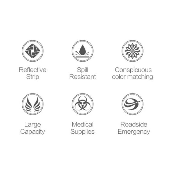 Взрослый автомобильный набор помощи обочины автомобиля безопасти бортовой аптечки с соединительным кабелем