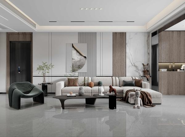White 800x800mm Polished Glazed Porcelain Tiles AAA Grade