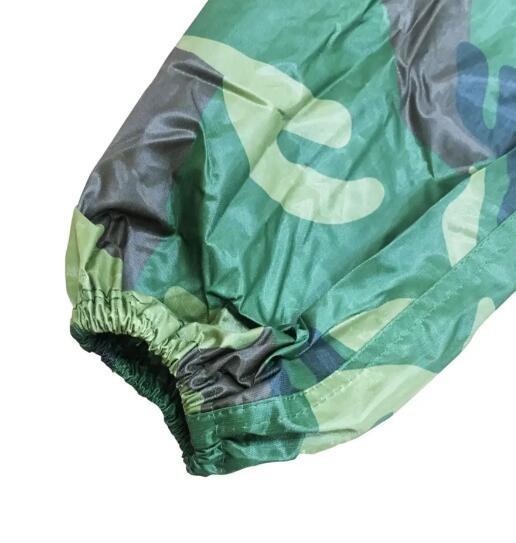 OEM Mens Camo Raincoat With Hood 1pc Camouflage Raincoat Women'S
