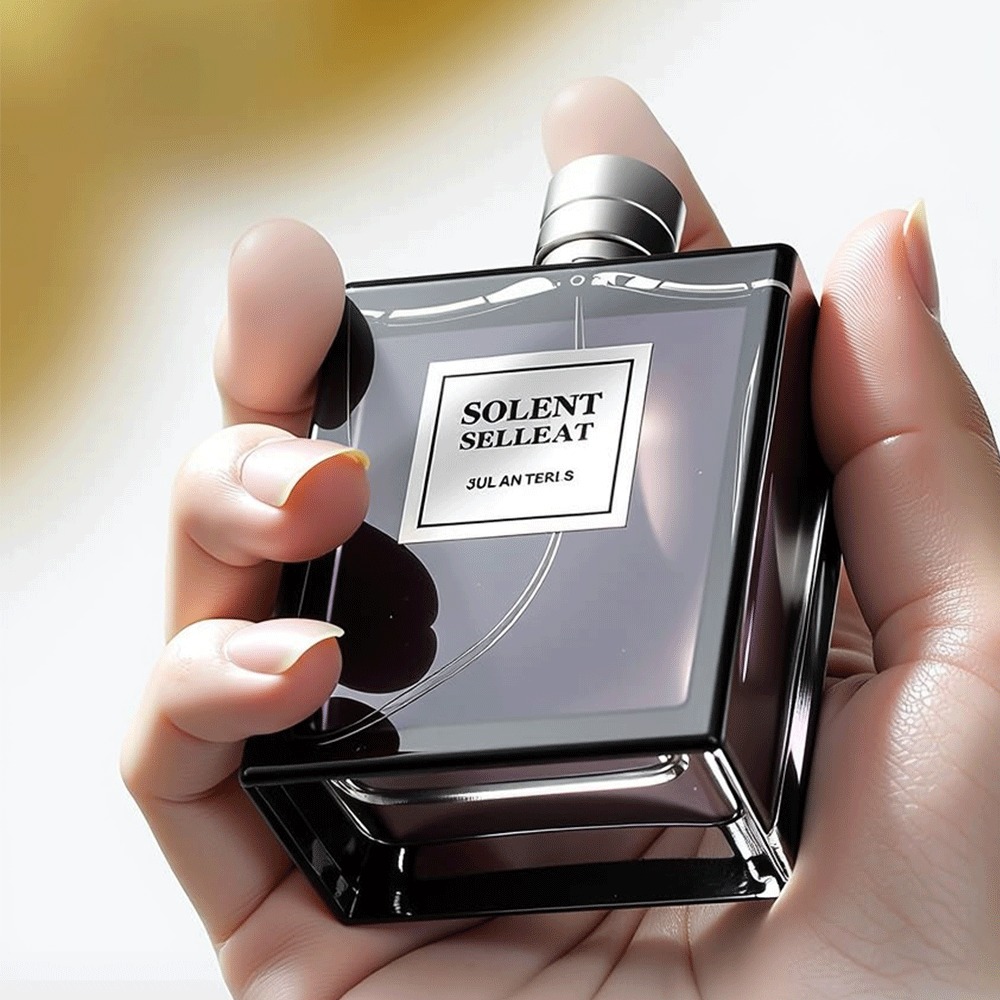 Custom Square Black Perfume Bottle 50ml 100ml Refillable Glass Spray Atomizer