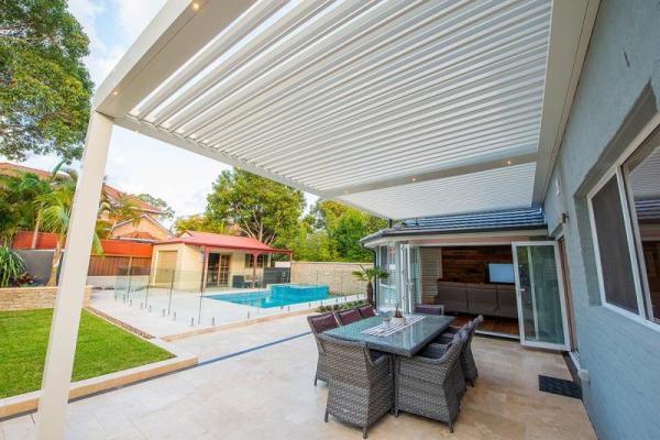 Industrial Outdoor Aluminium Pergola Waterproof Powder Coating Optional Thickness
