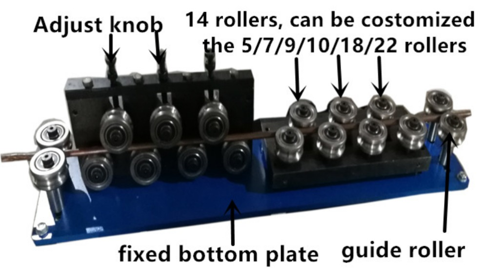 Belt Traction Cutting 14 Rollers Straightening Wire Machine