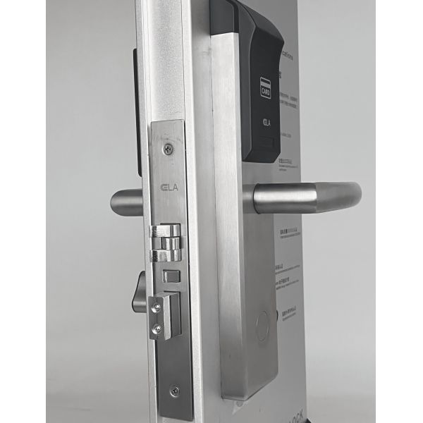 Silver RFID Smart Door Lock / 304 Stainless Steel Hotel Card Reader Door Locks