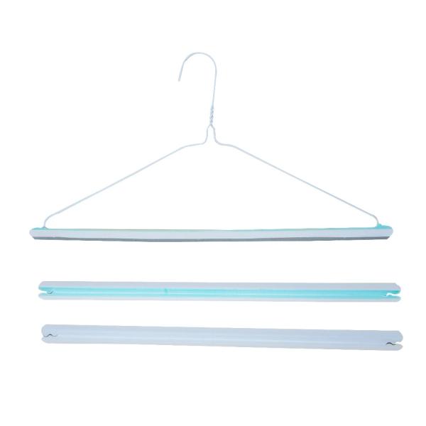 Slip Resistant White Trouser Hangers Guard , Metal Mens Trouser Hangers