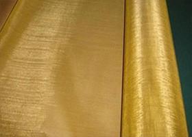 Heavy Duty Brass Mesh Cloth / Brass Hardware Cloth For Chinaware Printing