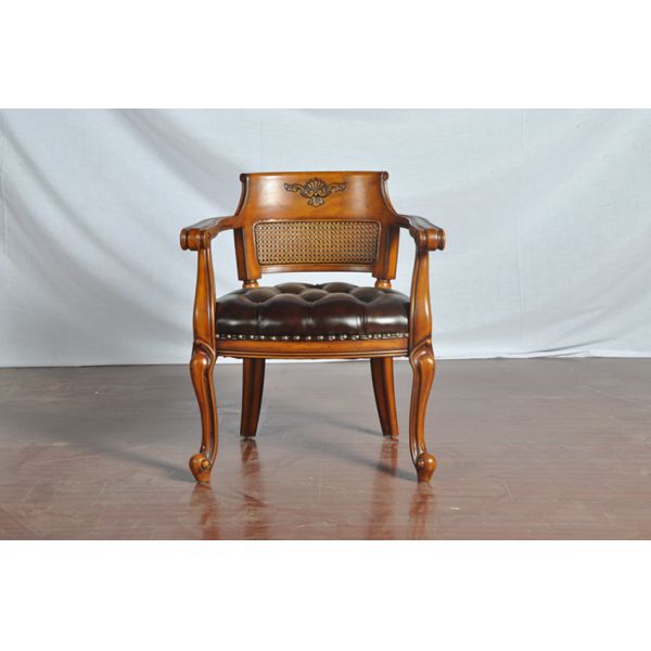 Restaurant Leather Pad Stackable Wood Dining Chairs Handmade Customized Design