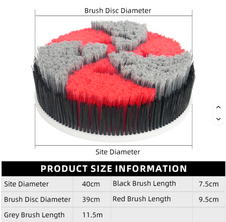Automatic Car Washing Machine Wheel Brush Heavy Duty Car Wash Equipment Rotating Disc Brush