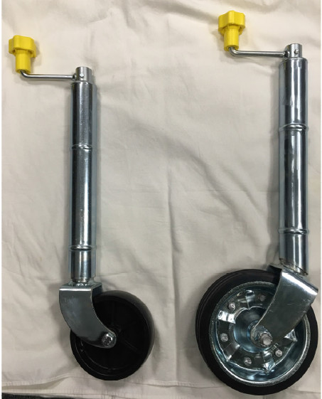 Регулируемое твердое 240mm поднимаясь колесо жокея трейлера без струбцины