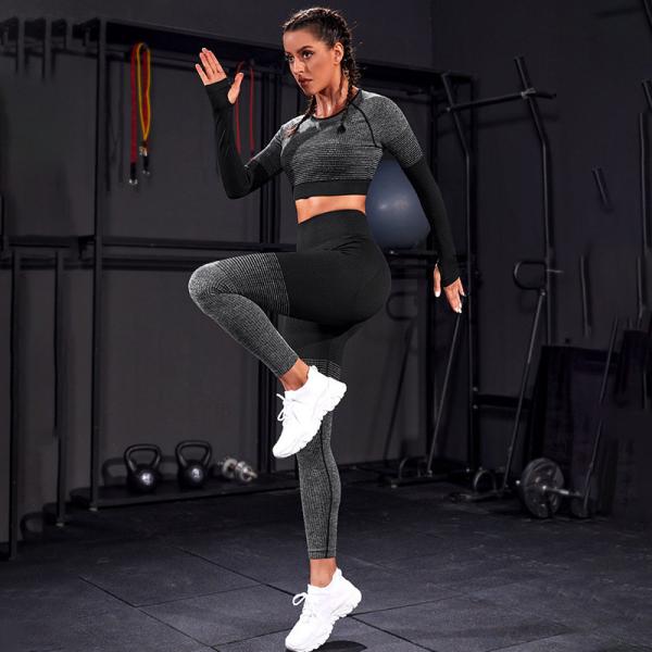 Yoga pants women's high waist abdominal lifting hip fitness pants elastic peach hip breathable quick dry sports tights