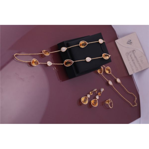 Custom Make Gold Factory Luxury Jewelry Serpent Boheme Ring S Motif Citrin Ref JRG02702