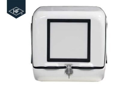 Fiberglass Reinforced Plastic Motorbike Pizza Delivery Box With Three Advertising LED Plate