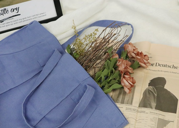 Denim Blue Eco Friendly Tote Bag For Supermarket