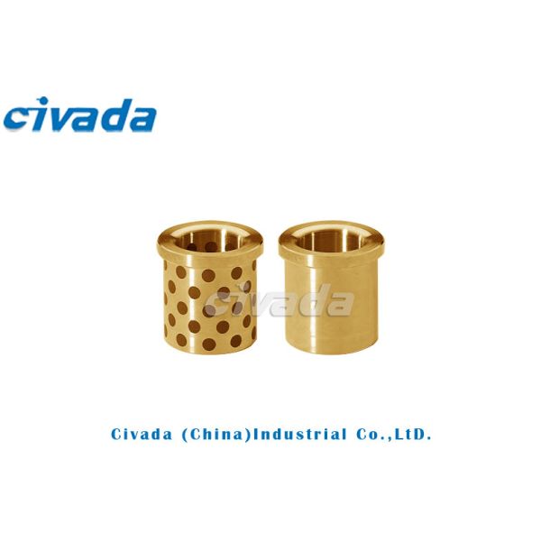 Oil Free Oilless Bush Brass Graphite Customized Low Friction Coefficient