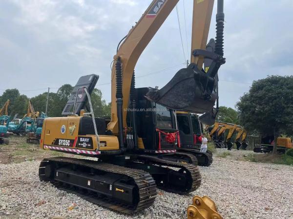 High Digging Power Original Engine Yellow Color Used Sany 135 13 Ton